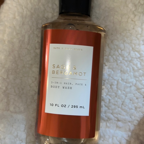 BBW MENS 3pc set Body Wash/cream/spray Sage & Bergamot - Picture 2 of 4